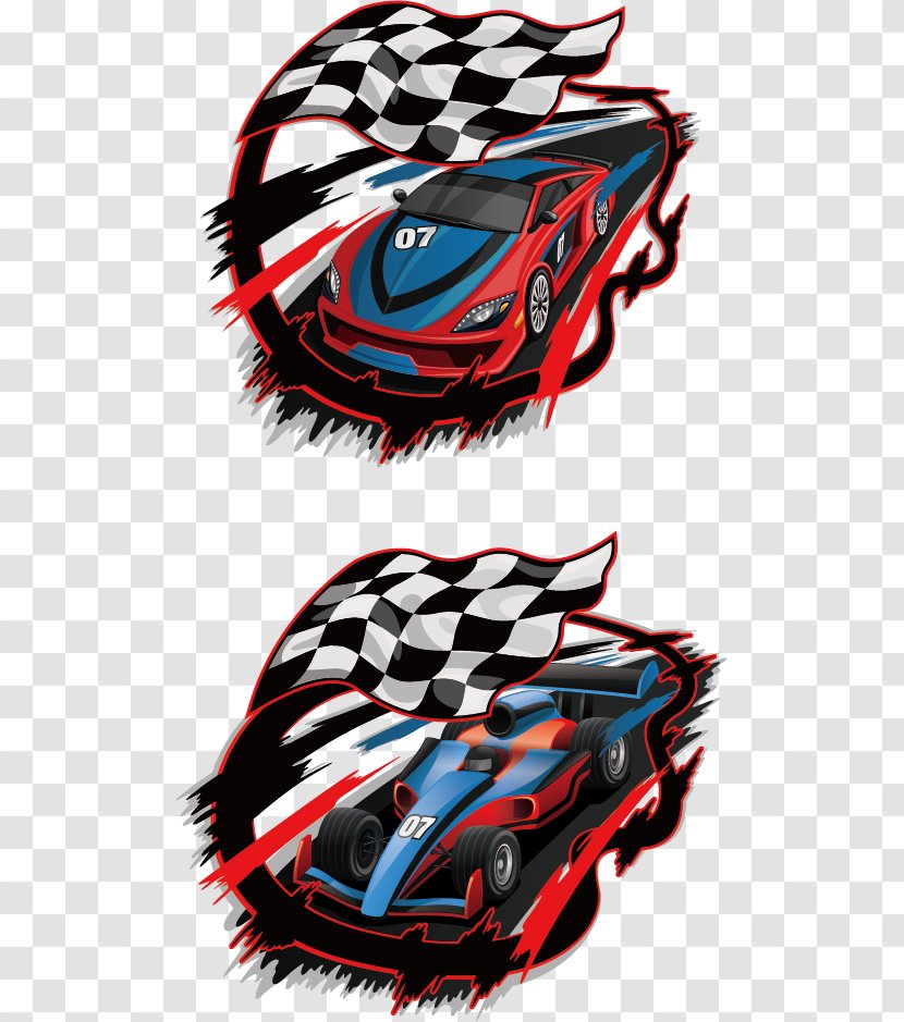 Auto Racing Flags Race Track - Sports Equipment - Creative Transparent PNG
