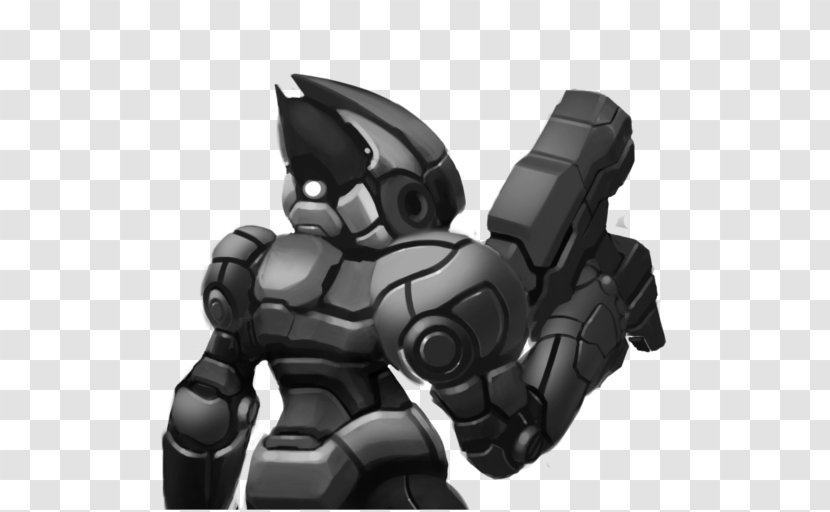 Robot Computer Mouse Mecha Character - Black And White Transparent PNG