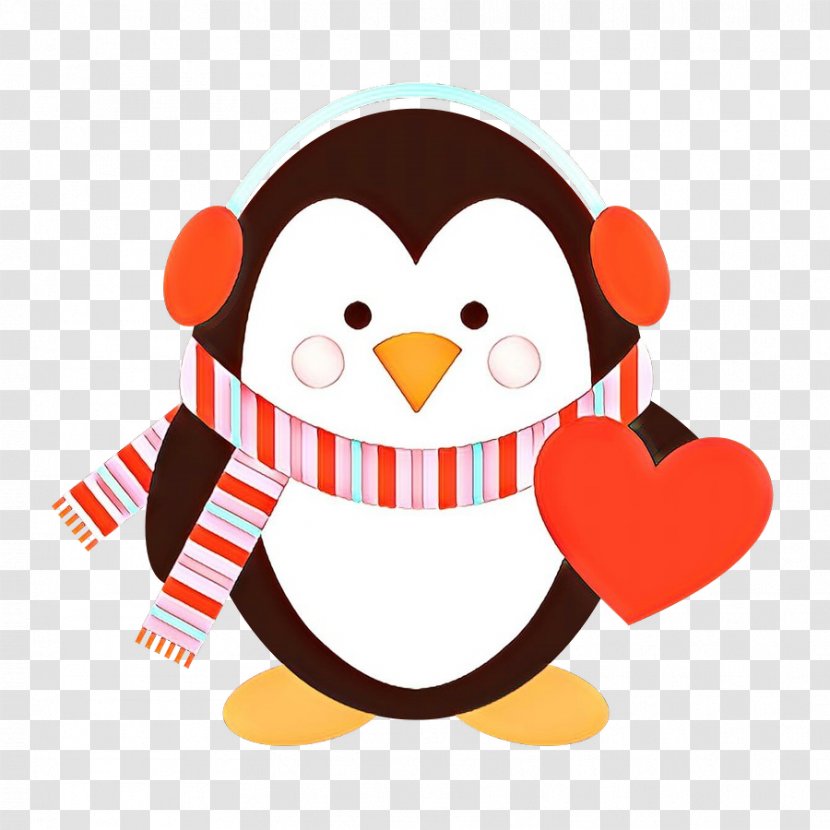 Penguin - Heart - Bird Transparent PNG