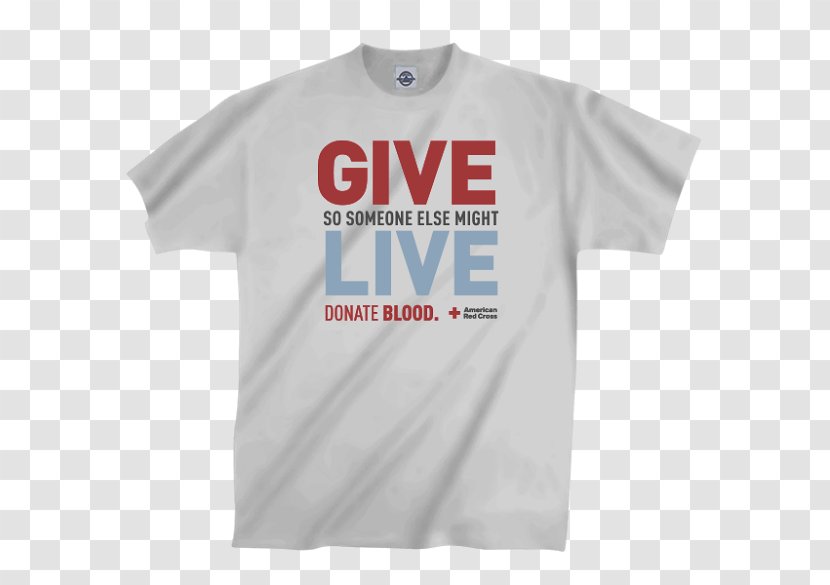 T-shirt American Red Cross Sleeve Clothing - Blood Donation Transparent PNG