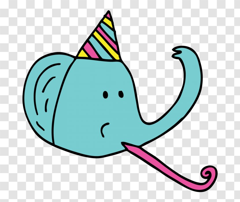 Elephant Party Clip Art - Birthday - Images For Kids Transparent PNG