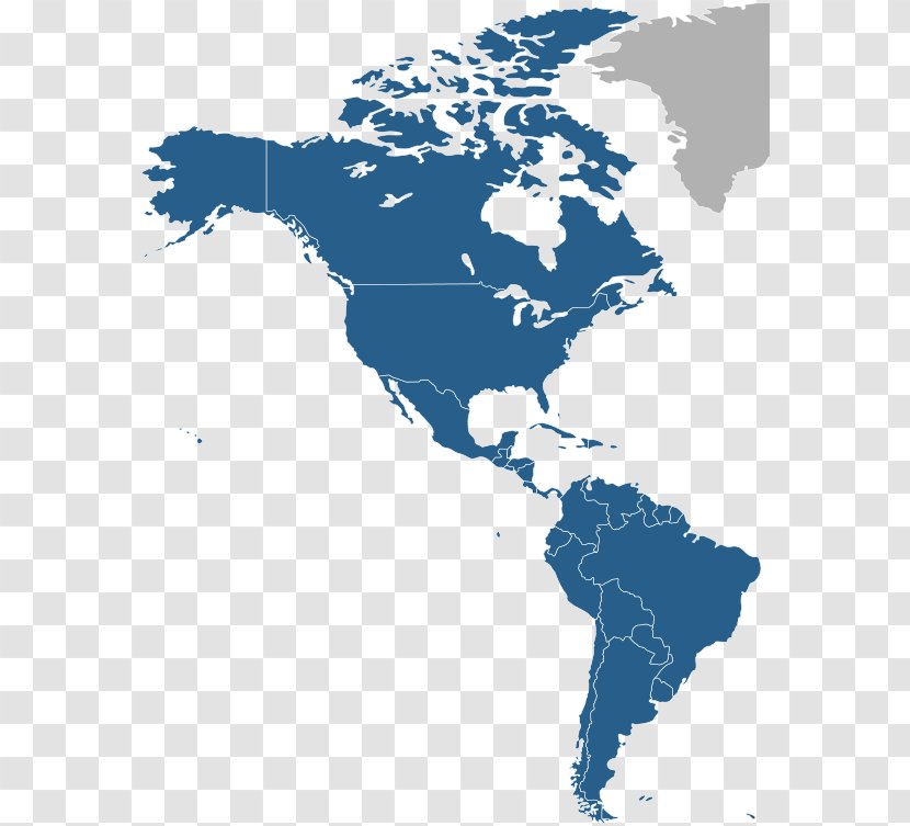 United States South America Canada Map Continent - Area Transparent PNG