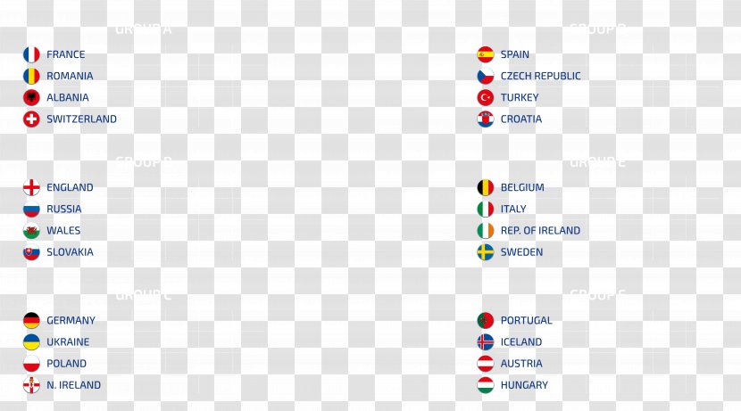 UEFA Euro 2016 Clip Art - Product - 2106 Group Stage Template Transparent Image Transparent PNG