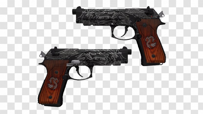 Counter Strike Global Offensive Dual Berettas Video Game Weapon R8 Revolver B Transparent Png - revolver cs go roblox