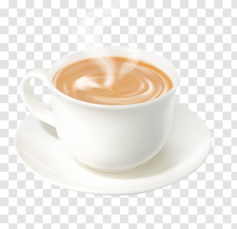 Coffee Cup Latte Tea Cuban Espresso - Flat White - Hot Milk Transparent PNG