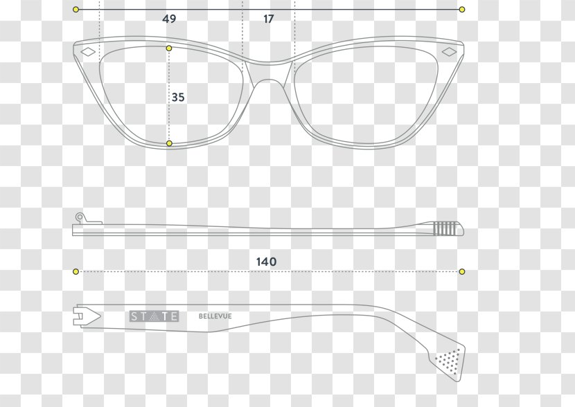 Glasses Goggles /m/02csf Angle Drawing - White Transparent PNG