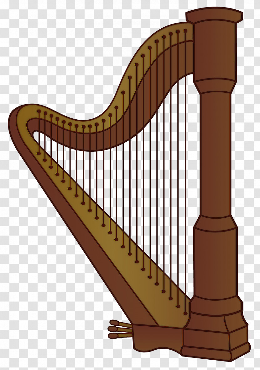 Harp Konghou Clàrsach Musical Instrument Plucked String Instruments Transparent PNG