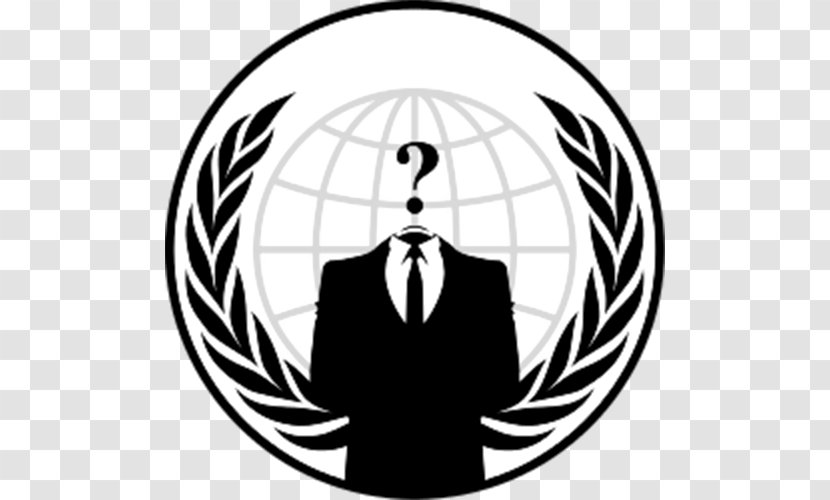 Anonymous Logo Security Hacker Emblem - V For Vendetta Transparent PNG