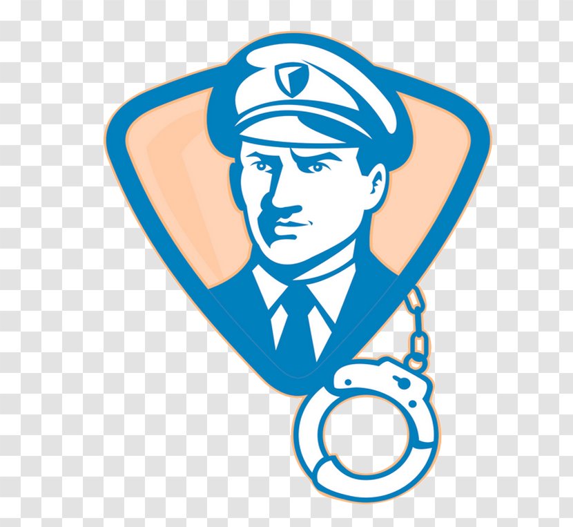 Police Officer Security Guard Royalty-free - Electric Blue - Free Pull Material Picture Transparent PNG
