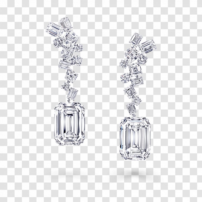 Earring Graff Diamonds Diamond Cut Jewellery - Carat - Identical Twins Transparent PNG