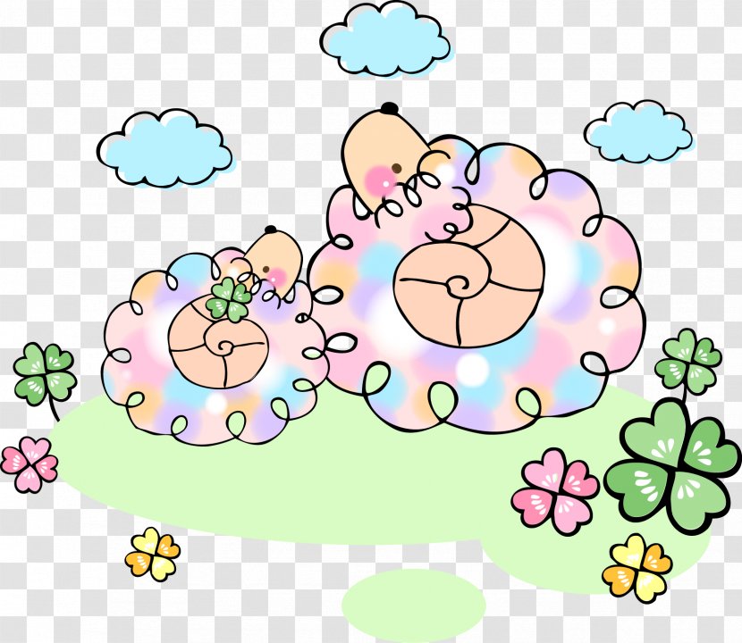 教科 数学 Clip Art - Sheep - Clover Transparent PNG