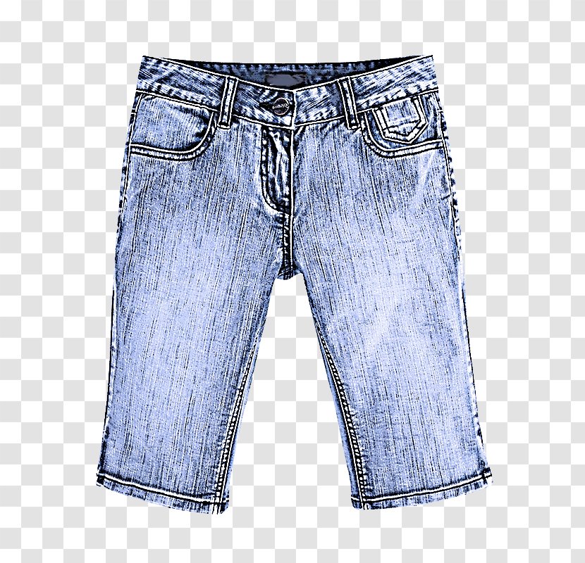 Denim Jeans Clothing White Blue - Trousers Shorts Transparent PNG