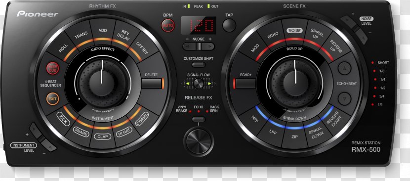 Pioneer RMX-500 Remix Disc Jockey Effects Processors & Pedals DJ - Cartoon - PIONEER Transparent PNG