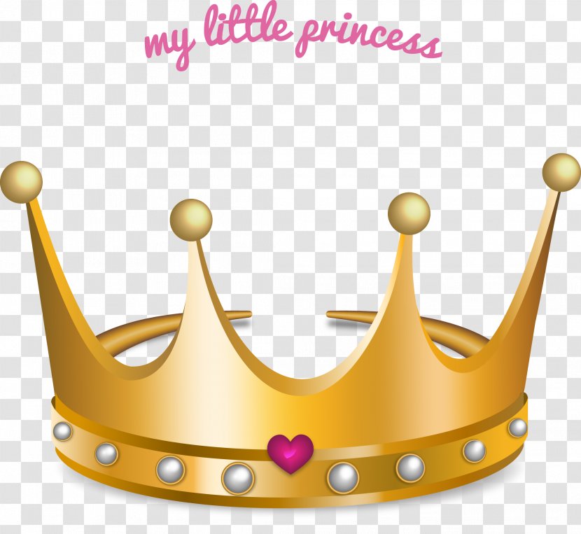 Princess Crown Gold Teeth Drawing - King - Vector Hand Painted Transparent PNG