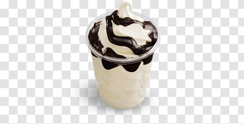 McDonald's Hot Fudge Sundae Milkshake Ice Cream - Chocolate Transparent PNG