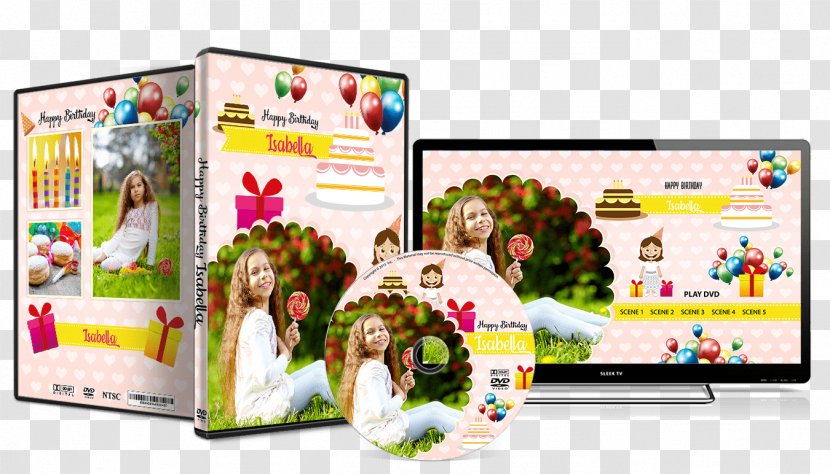 Birthday Graphic Design Greeting & Note Cards DVD - Flower - Wedding Dvd Psd Template Transparent PNG