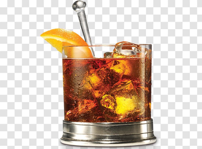 Rum And Coke Rye Whiskey Cocktail Bourbon - Sour - Garnish Transparent PNG