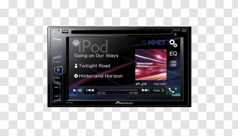 Vehicle Audio ISO 7736 Pioneer Corporation Radio Receiver AVH-280BT - Dvd - Mp3 Transparent PNG