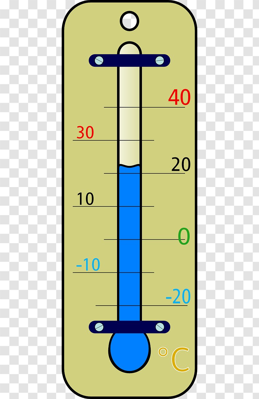 Atmospheric Thermometer Celsius Clip Art - Rectangle Transparent PNG