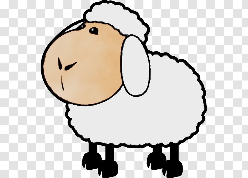Sheep Transparency Lamb And Mutton Silhouette - Watercolor - Snout Cartoon Transparent PNG