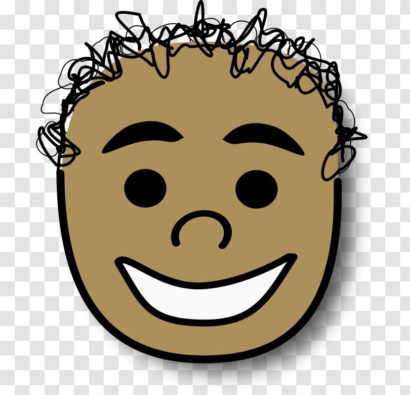 Anger Avatar Smiley Clip Art - Facial Expression - Unsolicited Curly Hair Boy Transparent PNG