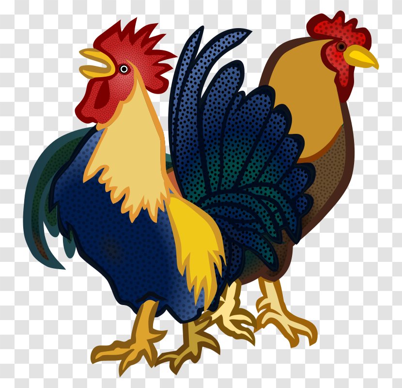 Chicken Bubur Ayam Rooster Clip Art - Bird - Cock Transparent PNG