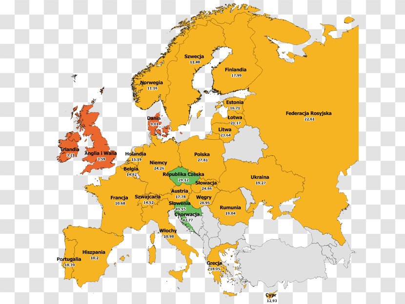 European Union World Map - Europe Transparent PNG