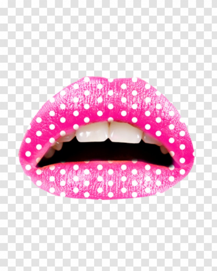 Violent Lips Tattoo Cosmetics Polka Dot - Glitter Transparent PNG