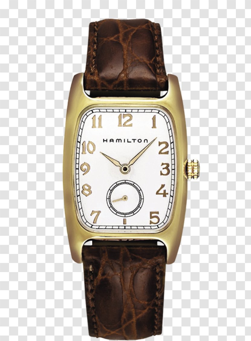 Hamilton Watch Company Strap Leather Quartz Clock - Fashion Accessory - Gold Coffee Color Female Form Transparent PNG
