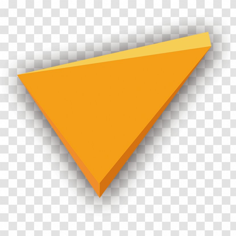 Triangle Yellow Font - Geometry Perspective Transparent PNG