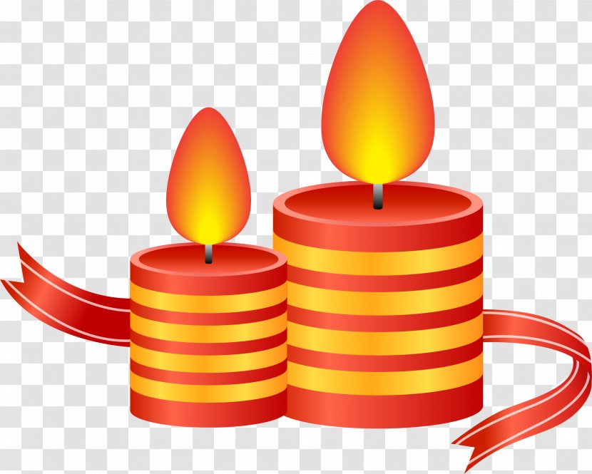 Candle Clip Art - Hand-painted Candles Transparent PNG