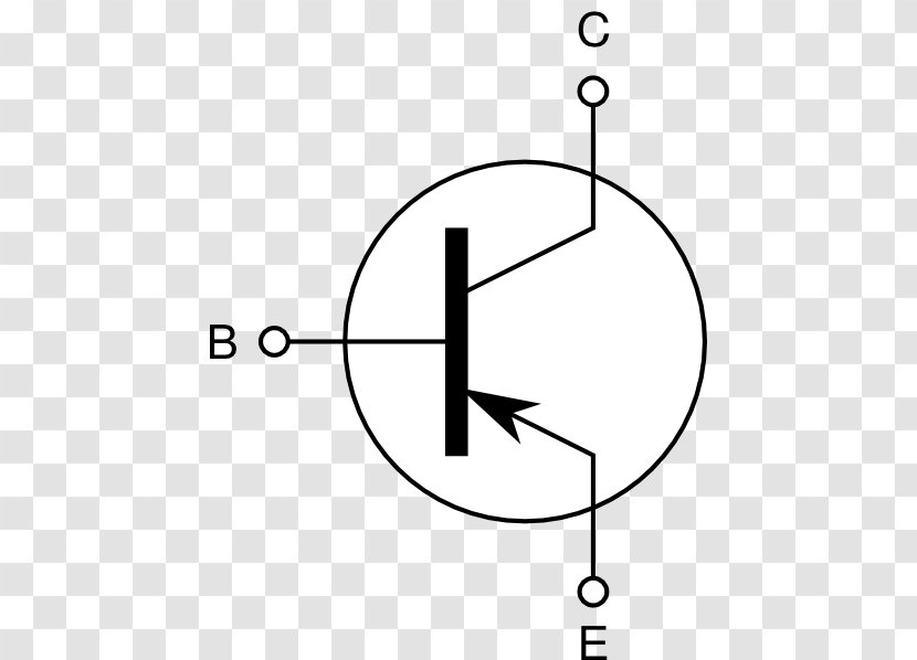 Bipolar Junction Transistor PNP Tranzistor Electronic Symbol Clip Art - Cliparts Transparent PNG