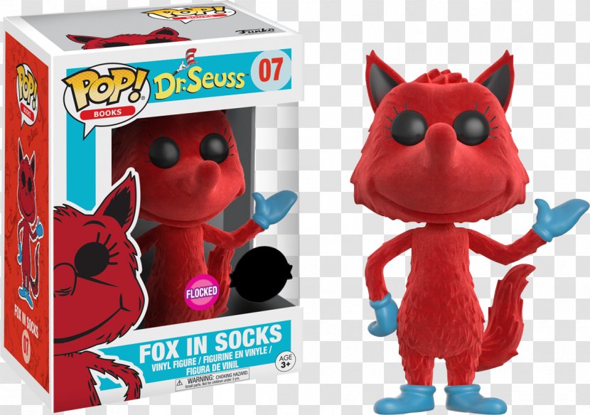 Fox In Socks The Cat Hat Funko Designer Toy Amazon.com - Dr Seuss - Hot Topic Transparent PNG
