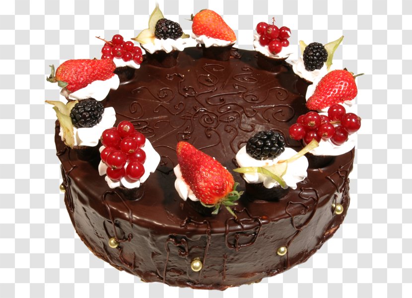 Flourless Chocolate Cake Birthday Black Forest Gateau Wedding - Frosting Icing Transparent PNG