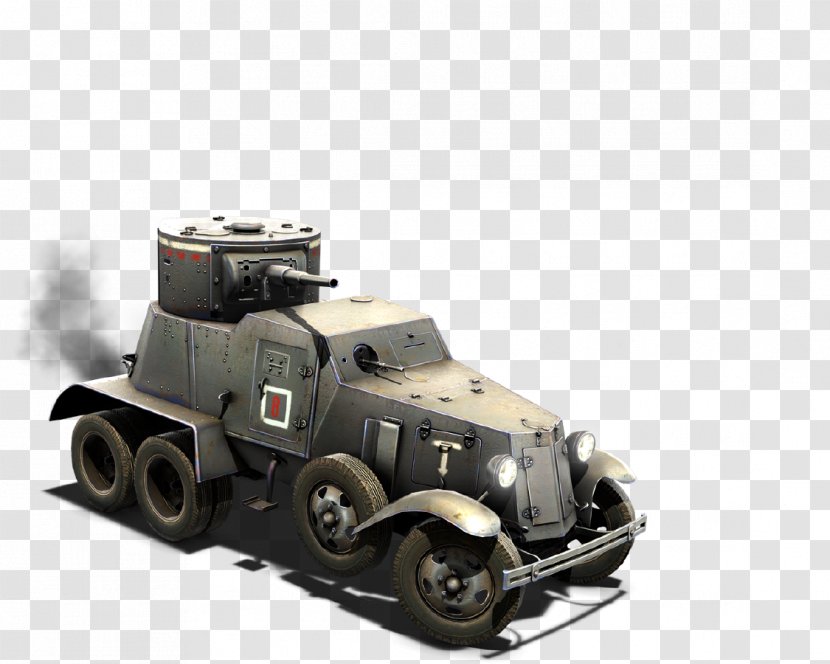 Armored Car Armour Scout BA-3/6 Transparent PNG