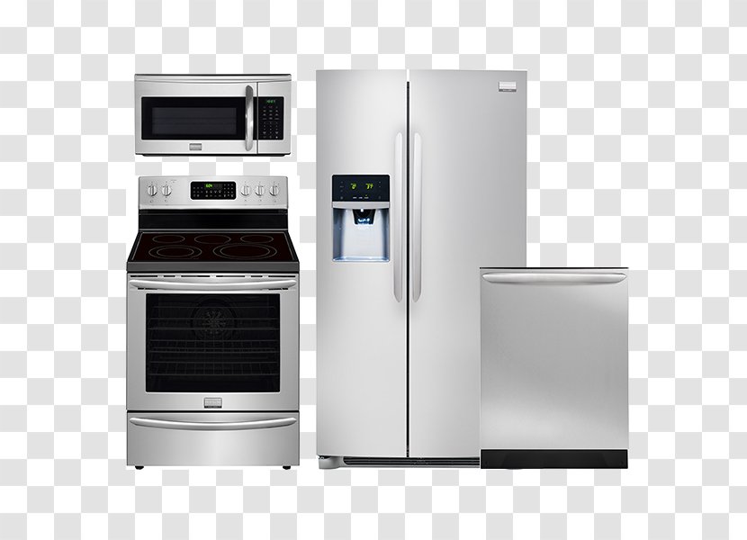 Home Appliance Refrigerator Frigidaire Cooking Ranges Microwave Ovens - Kitchen Appliances Transparent PNG