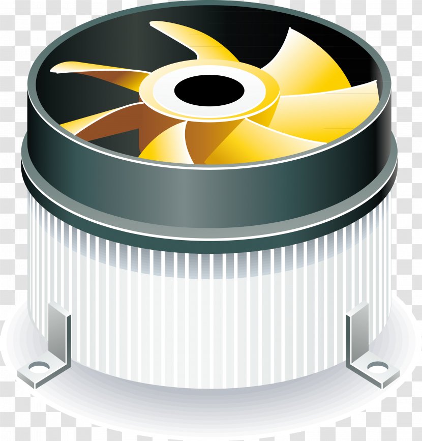 Laptop Video Card Power Supply Unit Computer Hardware Icon - Motherboard - Exhaust Fan Vector Transparent PNG
