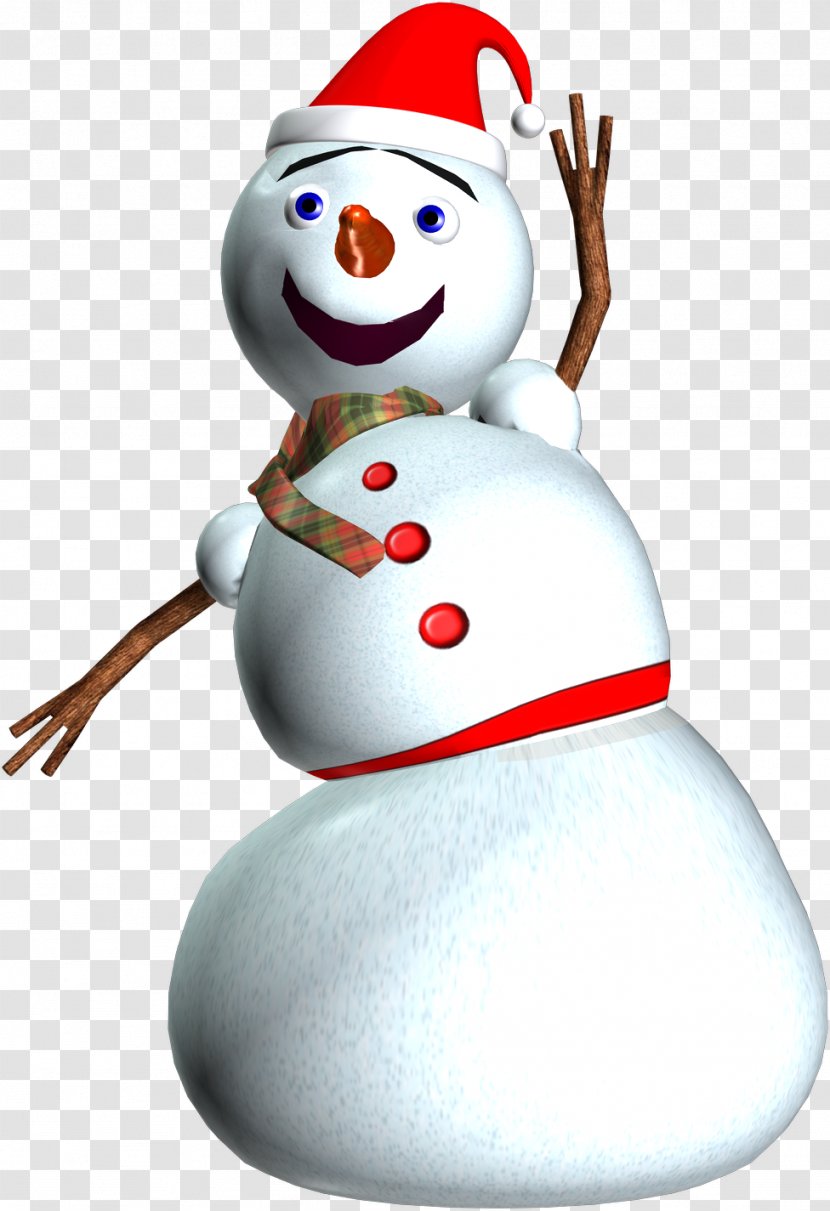 Christmas Ornament Snowman Character Clip Art - Fictional Transparent PNG