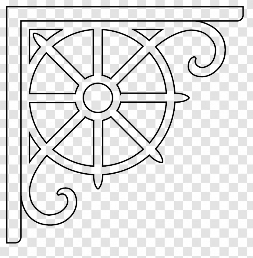 Dharmachakra Drawing Window Ship's Wheel Coloring Book - Symbol Transparent PNG