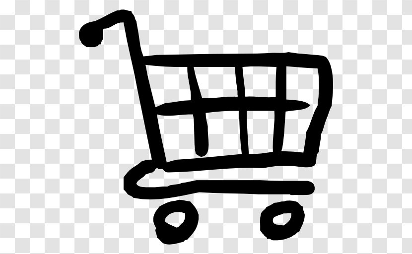 Shopping Cart E-commerce - Black And White Transparent PNG