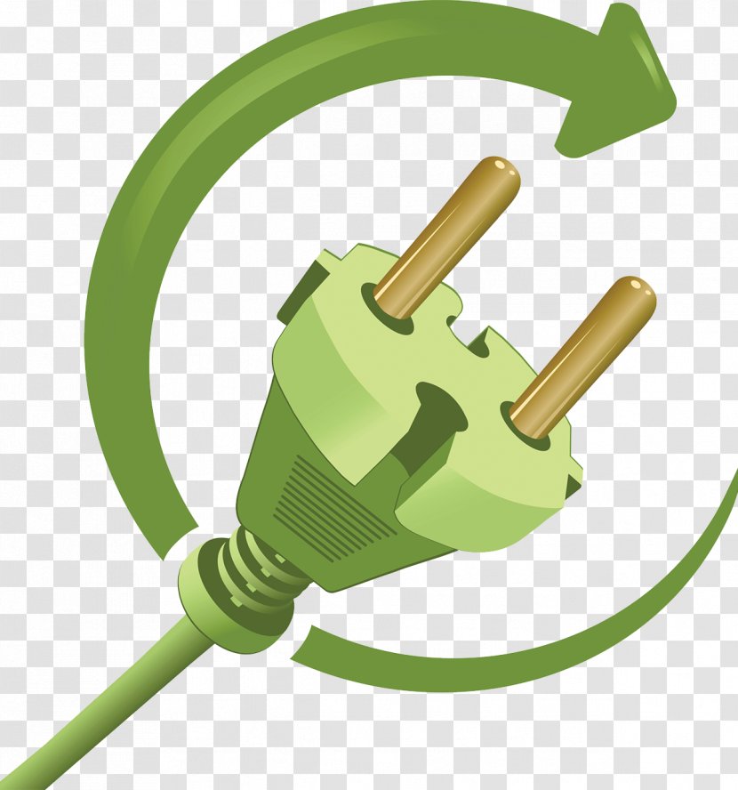 Energy Conservation AC Power Plugs And Sockets Supply - Environmental Protection - Green Energy-saving Plug Transparent PNG