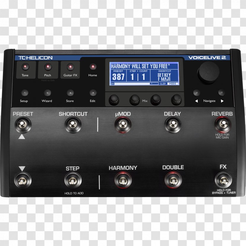 TC-Helicon VoiceLive 2 Effects Processors & Pedals Play Vocal Harmony - Audio Equipment - Technology Transparent PNG