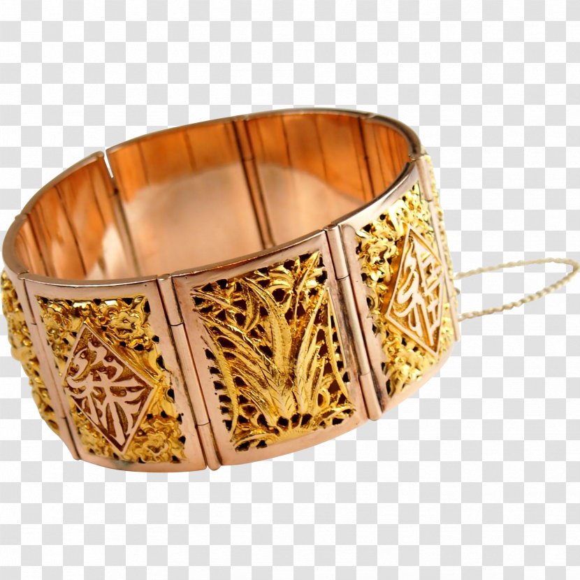 Bangle Bracelet Colored Gold Amber - Jewellery Transparent PNG