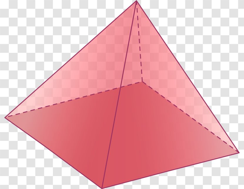 Square Pyramid Triangle Base Volume Transparent PNG