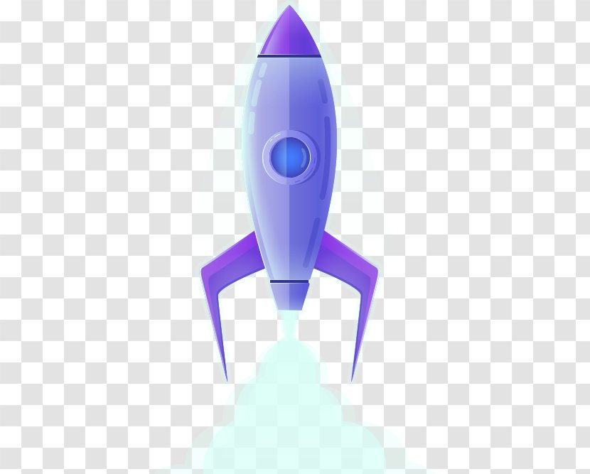 Product Design Purple - Rocket - Vehicle Transparent PNG
