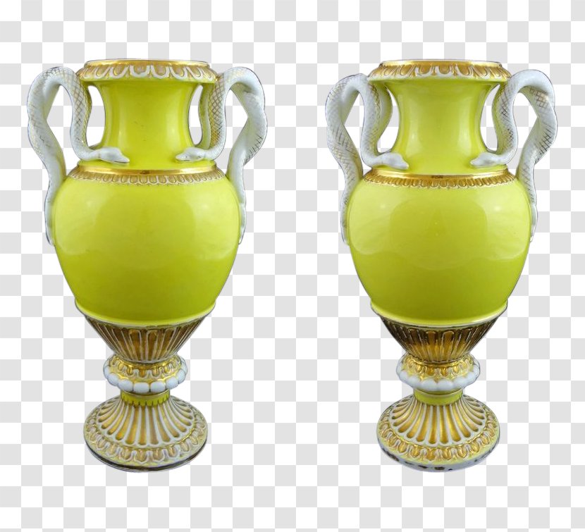 Vase Meissen Porcelain Ceramic Urn - Handle Transparent PNG