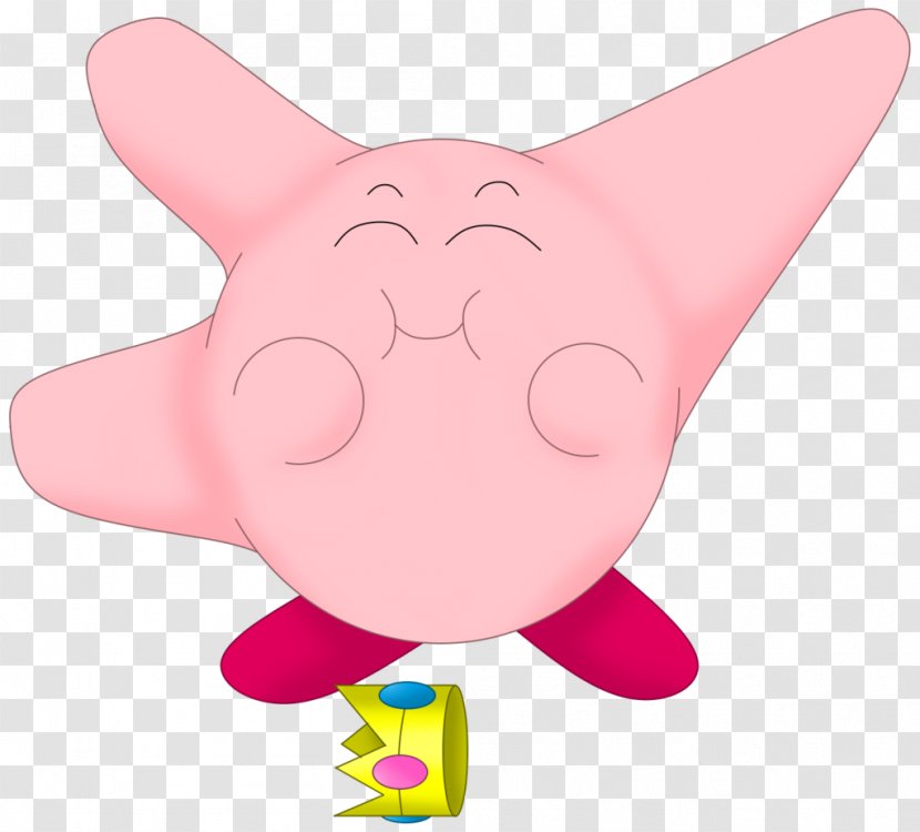 Princess Peach Kirby Mario Eating Nintendo - Pig Transparent PNG