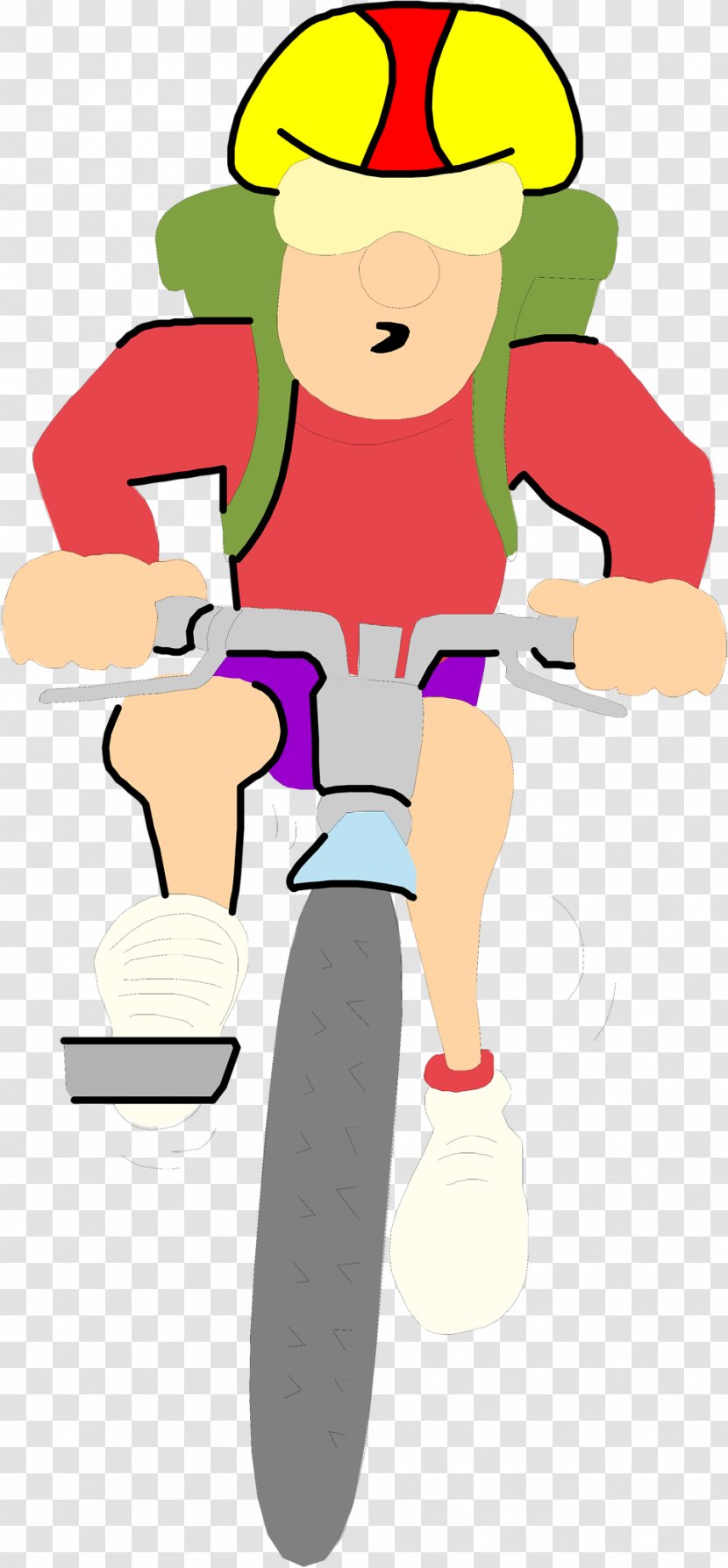 Bicycle Mountain Bike Cycling Clip Art - Fictional Character Transparent PNG