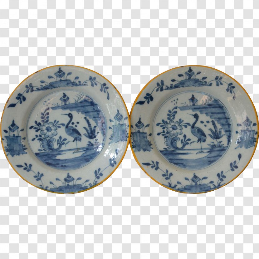 Tableware Platter Ceramic Plate Porcelain - Blue And White Transparent PNG