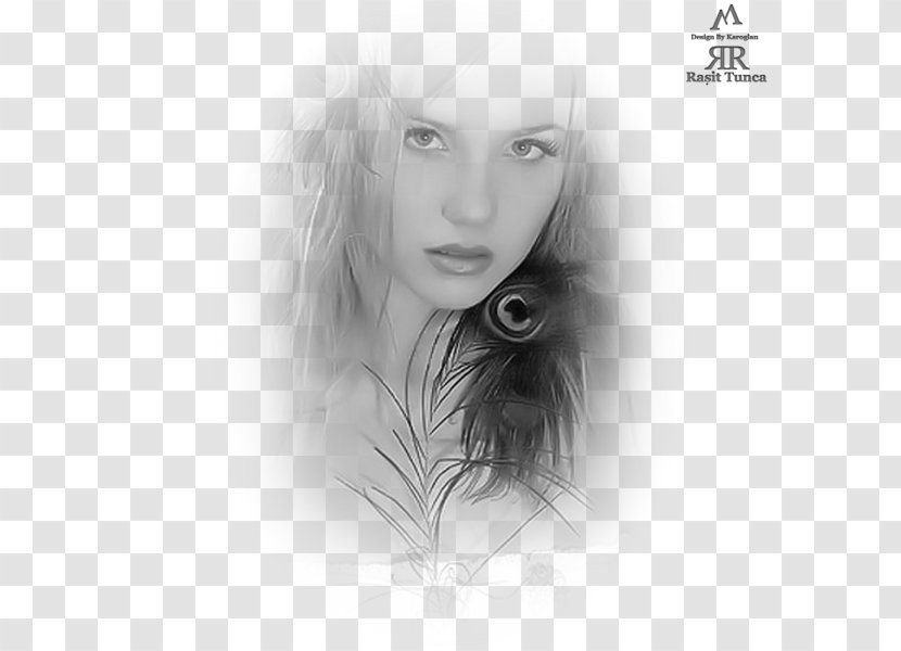 Black And White Photography Female Woman - Flower - Board Transparent PNG